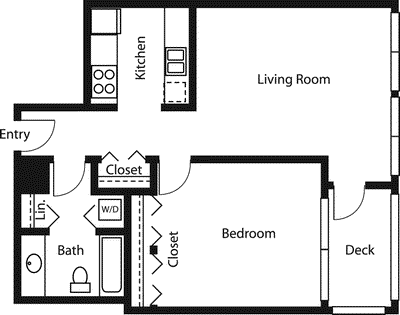 1 bed, 1 bath, 600 sqft, $2,410