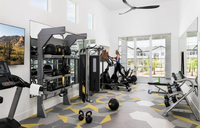 fitness center at onxy
