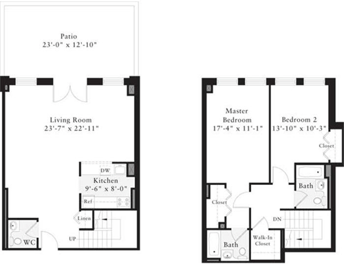 2 beds, 2 baths, 1,361 sqft, $5,087, Unit 0135