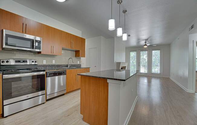 Stainless Steel Appliances at Vue Greenville, Dallas, TX