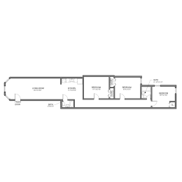 3 beds, 1.5 baths, 1,095 sqft, $2,764