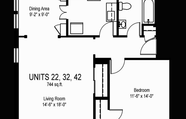 1 bed, 1 bath, 708 sqft, $1,340, Unit King Edward Annex 32