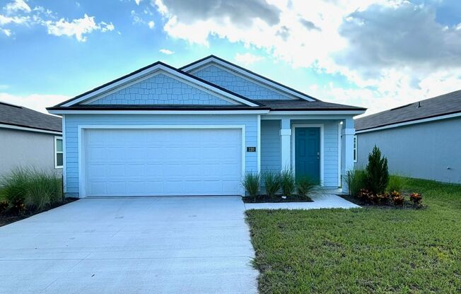 Discover this brand-new, 4-bedroom, 2-bathroom home for rent in the Ravenswood Village community of St Augustine