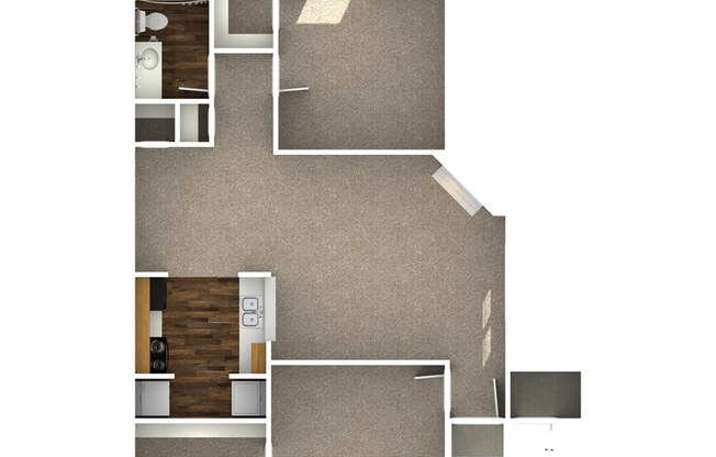 2 beds, 2 baths, 1,000 sqft, $1,127