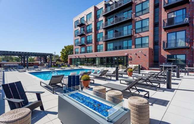 Westley on Broadway in Kansas City, Missouri Pool with Lounge Chairs