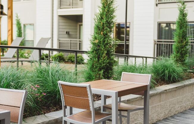 our outdoors patio seating for guests