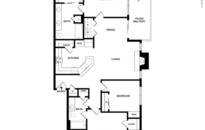 3 beds, 2 baths, 1,250 sqft, $1,930