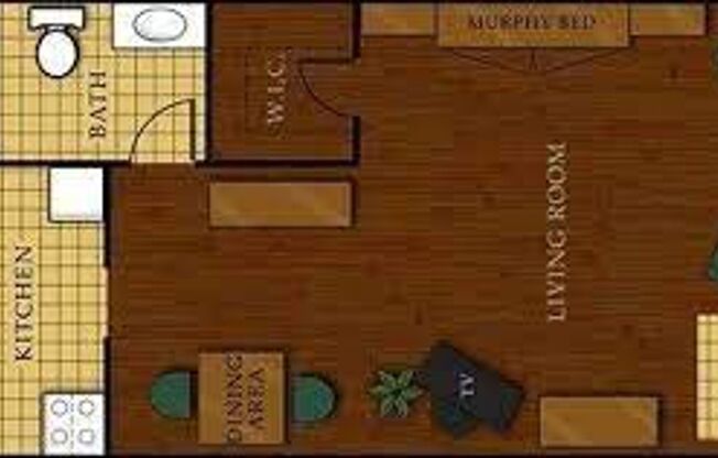Furnished  Studio Condominium on Campus