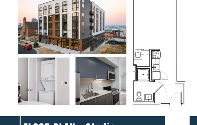Studio, 1 bath, 287 sqft, $1,285, Unit Unit 419