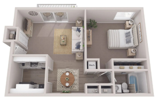 1 bed, 1 bath, 650 sqft, $850, Unit 1545103