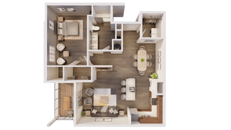 1 bed, 1 bath, 1,031 sqft, $1,357