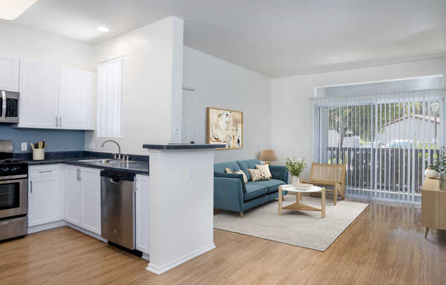 Living Room with Hard Surface Flooring