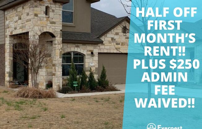 HALF OFF FIRST MONTH’S RENT!! PLUS $250 Admin Fee Waived!! Luxurious 4-Bedroom Home with Modern Comforts / Pet-Friendly / Available NOW!!