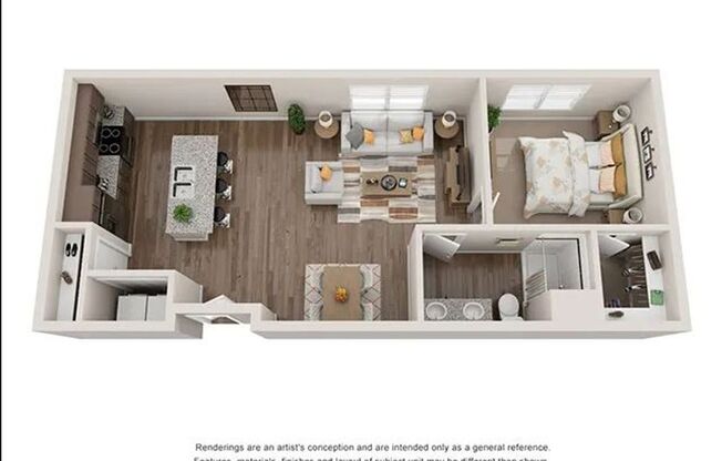 1 bed, 1 bath, 808 sqft, $1,400, Unit 1-227