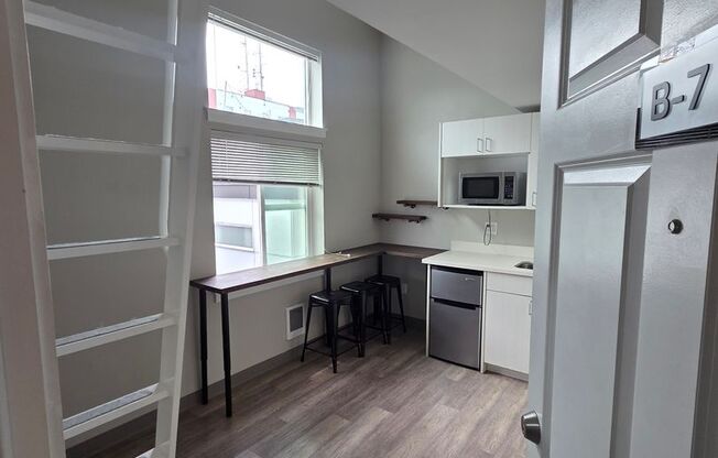 Studio, 1 bath, 172 sqft, $1,300, Unit B7
