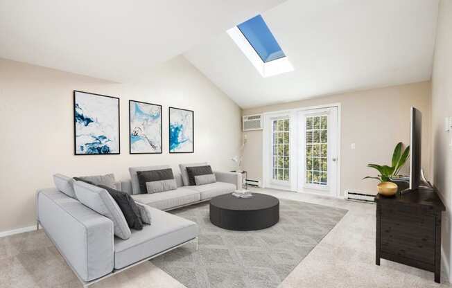 Modern Living Room at The Meadows, Massachusetts, 01824