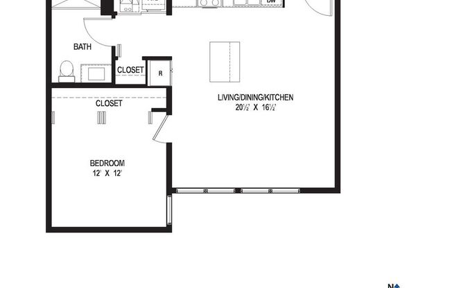 1 bed, 1 bath, 700 sqft, $2,350, Unit 302