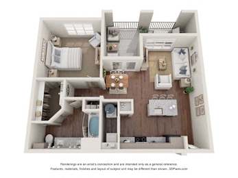 1 bed, 1 bath, 820 sqft, $1,394
