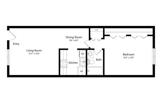 1 bed, 1 bath, 750 sqft, $889, Unit 1003