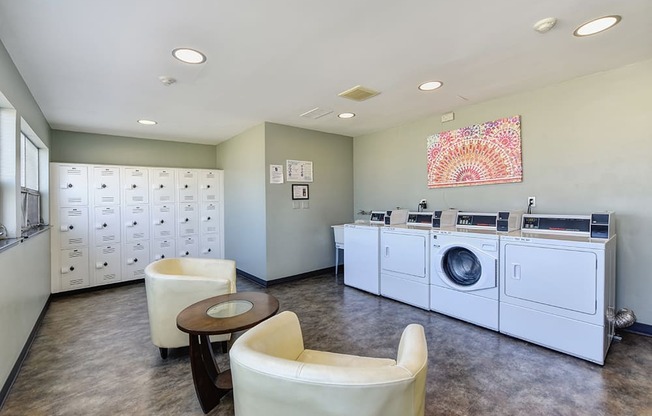 On-site laundry facilities