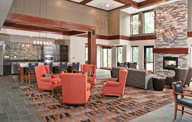 Clubroom at The Grainwood Senior Apartments, Prior Lake, MN 55372