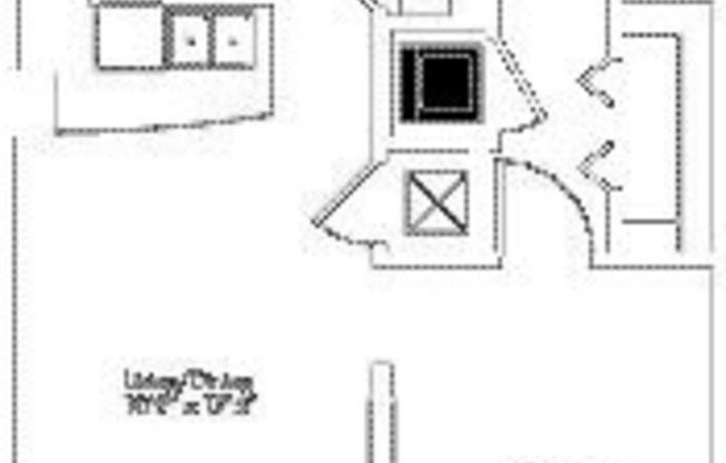 1 bed, 1 bath, 640 sqft, $1,195