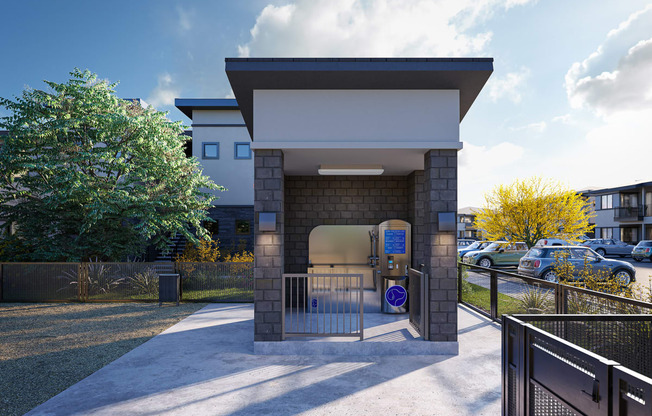 Dog Wash Station at Solstice Living Apartments in Tucson Arizona