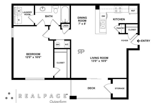 1 bed, 1 bath, 841 sqft, $1,298