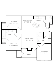 3 beds, 2 baths, 1,234 sqft, $1,505