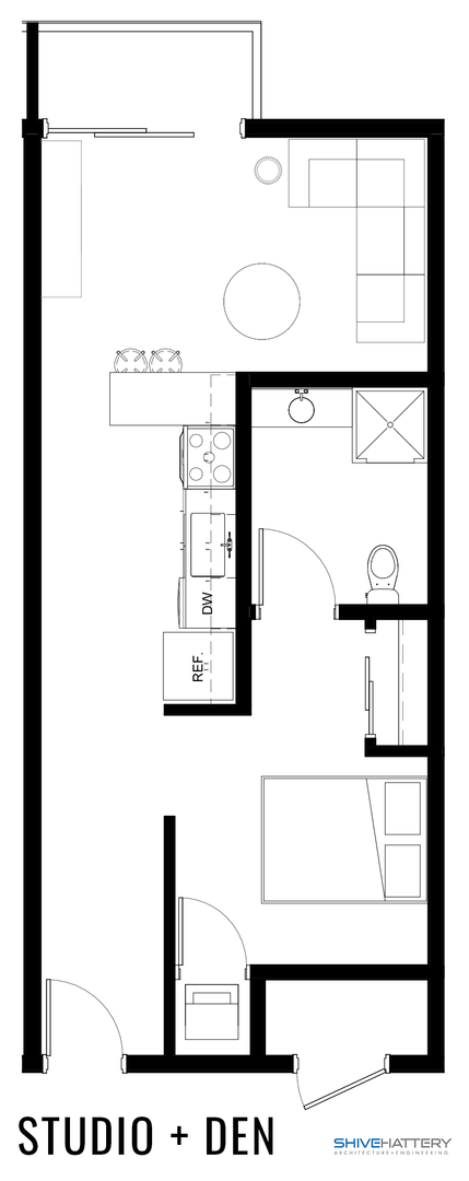 Studio, 1 bath, 600 sqft, $1,150, Unit Unit #411