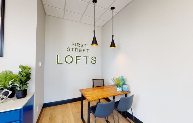 Lobby Sitting at First Street Lofts in Downtown Bismarck, Bismarck, 58506