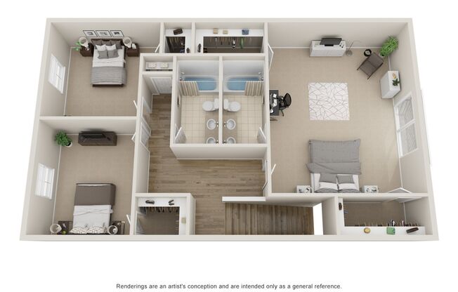 4 beds, 3.5 baths, 3,100 sqft, $2,275, Unit 307