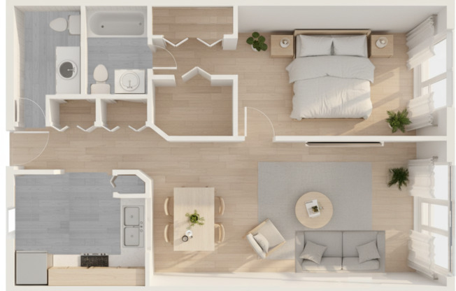 1 bed, 1.5 baths, 922 sqft, $1,750, Unit 6950-105