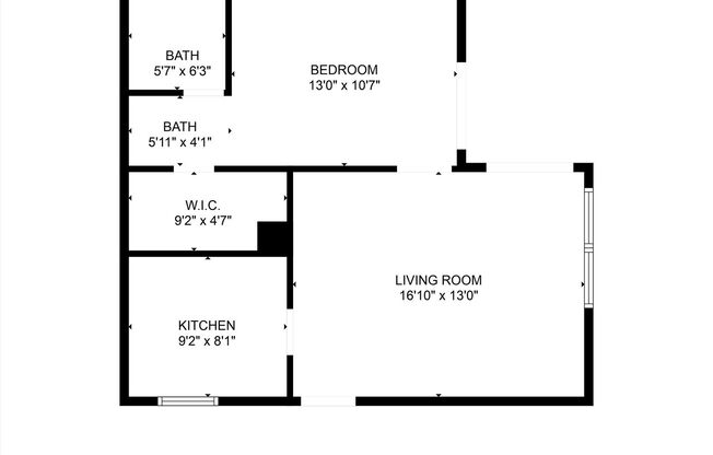 1 bed, 1 bath, 559 sqft, $775, Unit 1