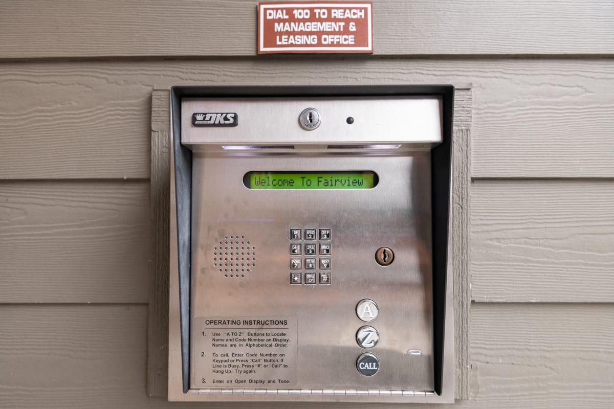 Fairview Village Apartments | Controlled Access Keypad