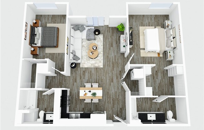 2 beds, 2 baths, 1,130 sqft, $2,917, Unit 303