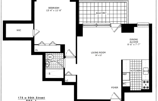 1 bed, 1 bath, 790 sqft, $4,500, Unit 4A