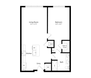 1 bed, 1 bath, 830 sqft, $1,647