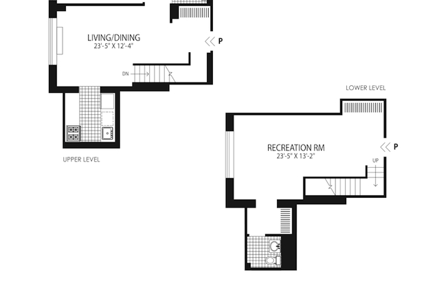 1 bed, 2 baths, $8,425, Unit 2P