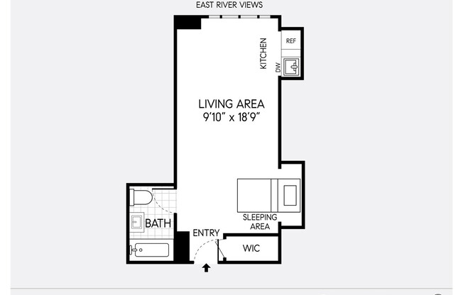 Studio, 1 bath, $2,875, Unit 1629