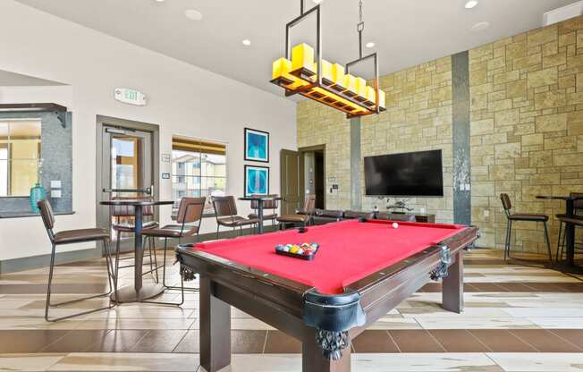 play a game of pool at our resident clubhouse