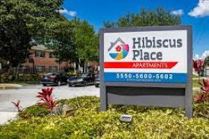 Property Sign at Hibiscus Place Apartments, Orlando