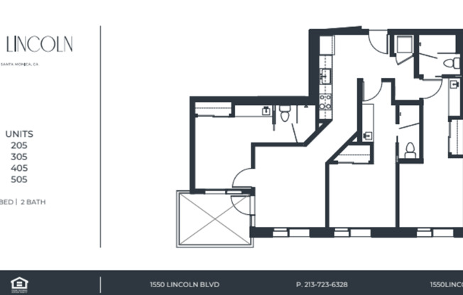 3 beds, 3 baths, 1,158 sqft, $5,595, Unit 505