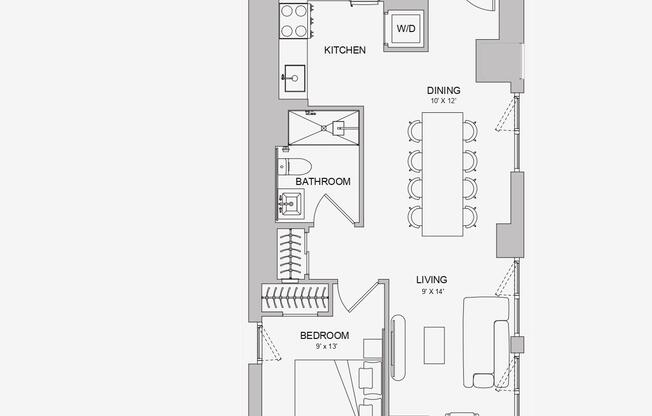1 bed, 1 bath, $4,850, Unit PH201