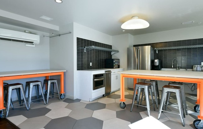 Dining Table With Stool at Venn Apartments, San Francisco