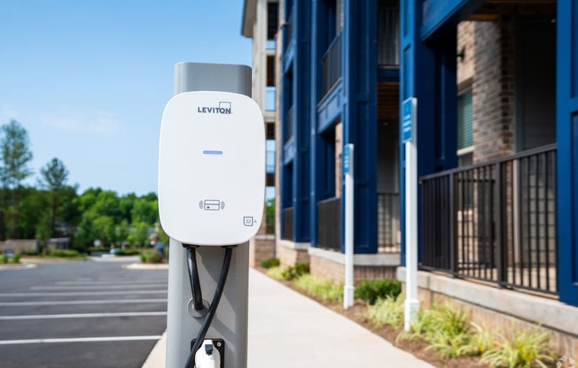 ev car charging station at Preston Ridge Apartments Cary, NC