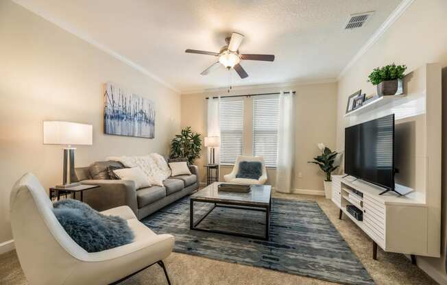 Modern Living Room at The Oasis at Moss Park Preserve, Florida