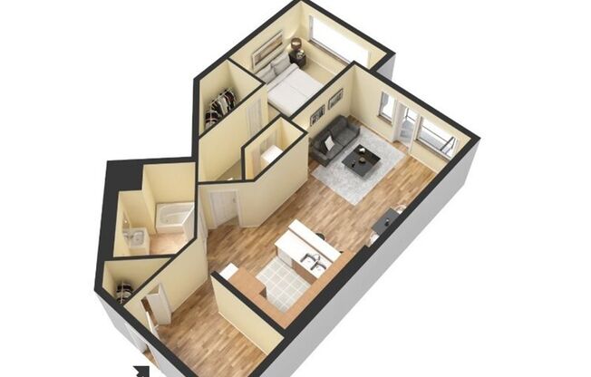 1 bed, 1 bath, 795 sqft, $2,690, Unit 405