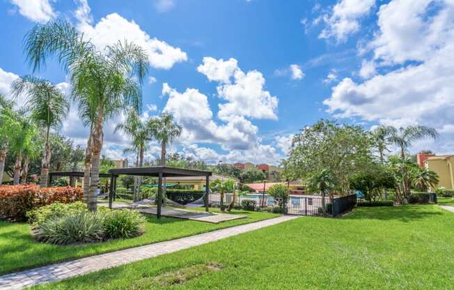 Outdoor Lounge at Mission Club Apartments in Orlando, FL