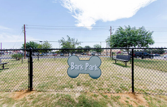 Fenced Bark Park at Hawthorne House, Midland, Texas